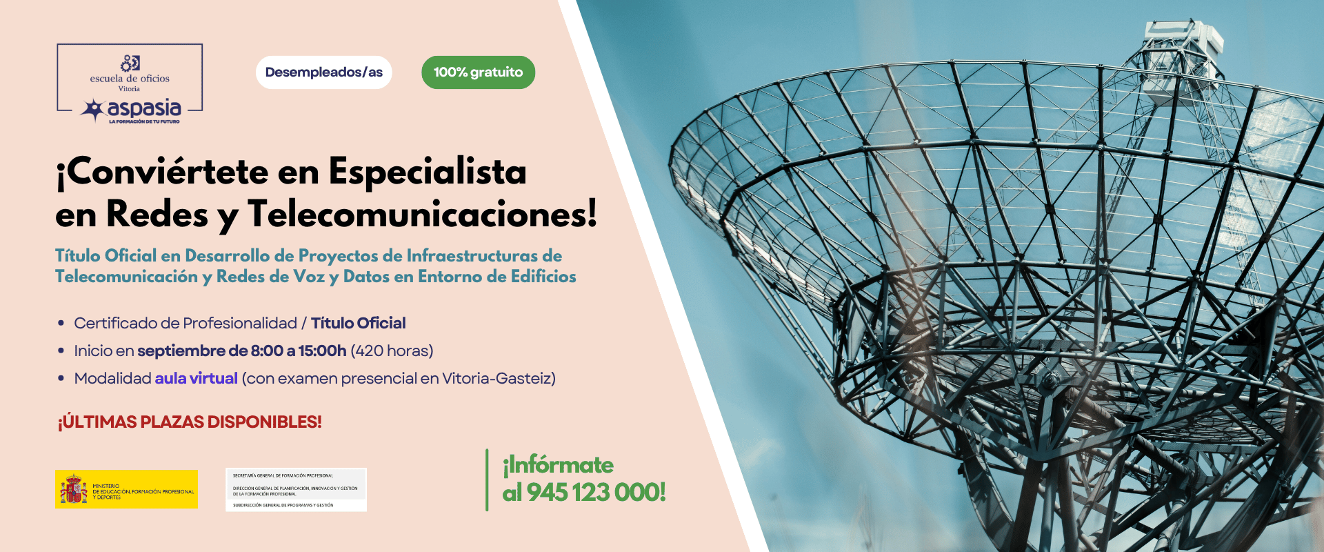 DESARROLLO DE PROYECTOS DE INFRAESTRUCTURAS DE TELECOMUNICACIÓN Y REDES DE VOZ Y DATOS EN ENTORNO DE EDIFICIOS DESARROLLO DE PROYECTOS DE INFRAESTRUCTURAS DE TELECOMUNICACIÓN Y REDES DE VOZ Y DATOS EN ENTORNO DE EDIFICIOS