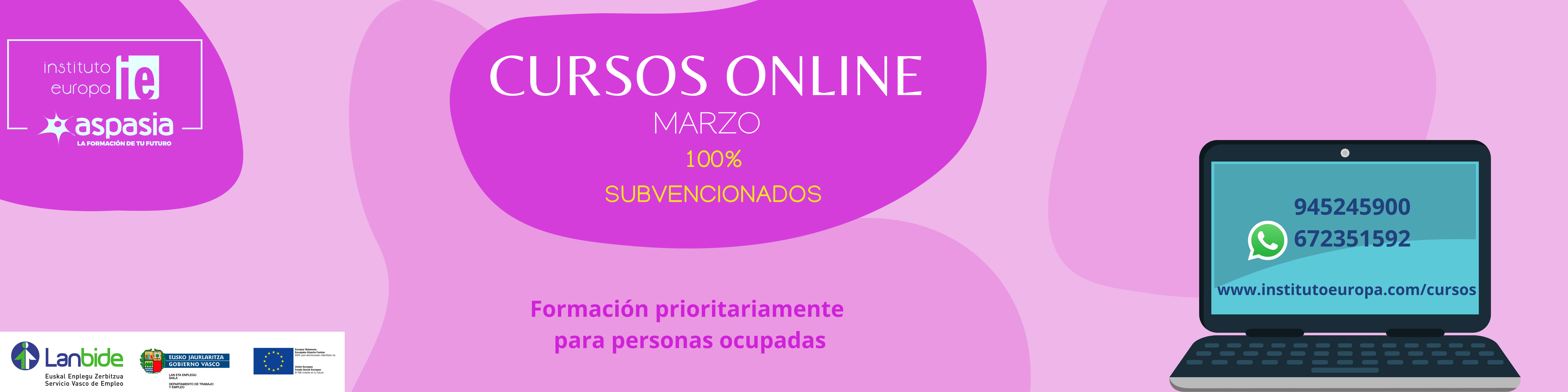 Cursos Online Marzo 2023 Lanbide Instituto Europa