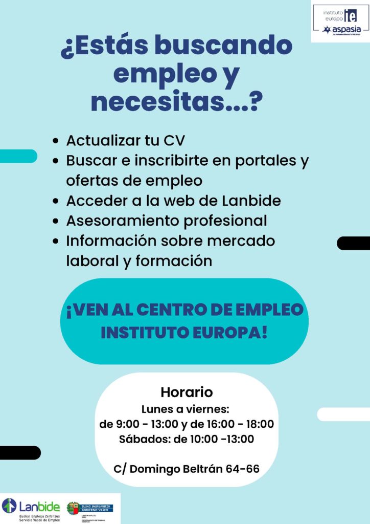 Centro de empleo Lanbide Instituto Europa