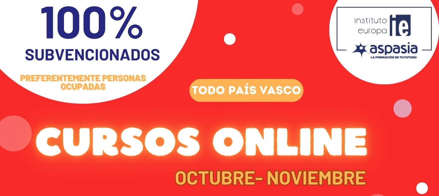 Cursos online Octubre Noviembre 2023 Lanbide
