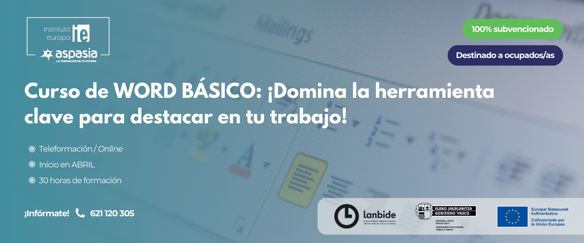 WORD 2010/2013 BÁSICO - Ocupados/as