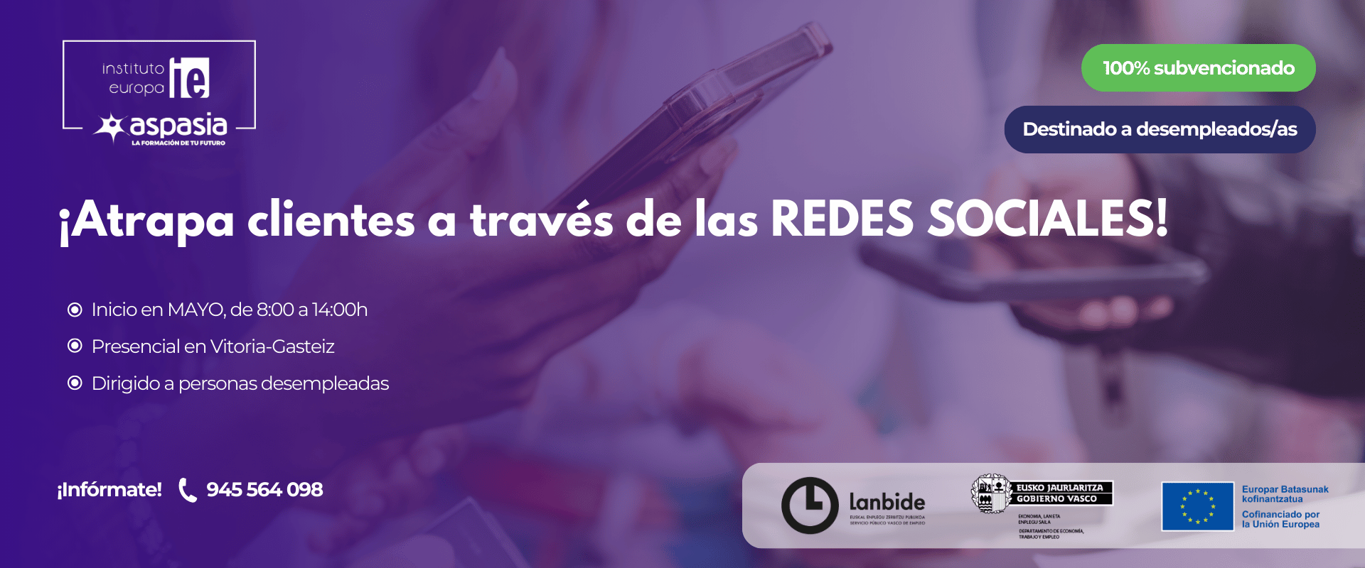 REDES SOCIALES EN EL SECTOR SERVICIOS: CÓMO LLEGAR A NUESTRO CLIENTE - (Vitoria-Gasteiz) - Desempleados/as