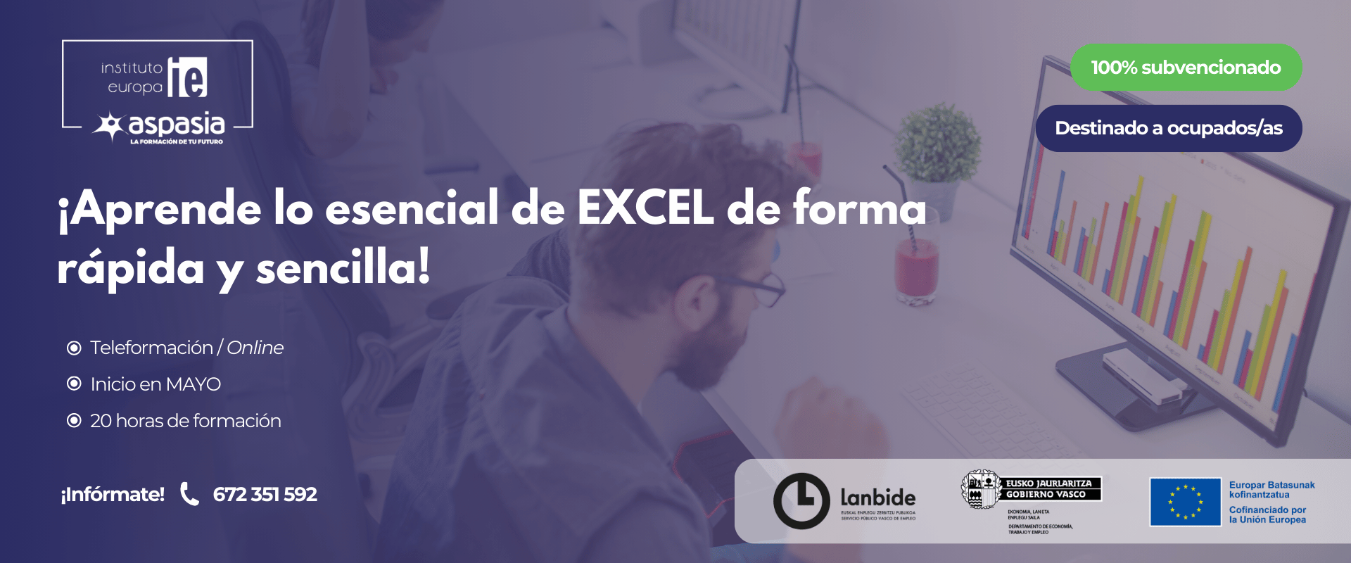 ELABORACIÓN DE HOJAS DE CÁLCULO EXCEL BÁSICO - Ocupados/as