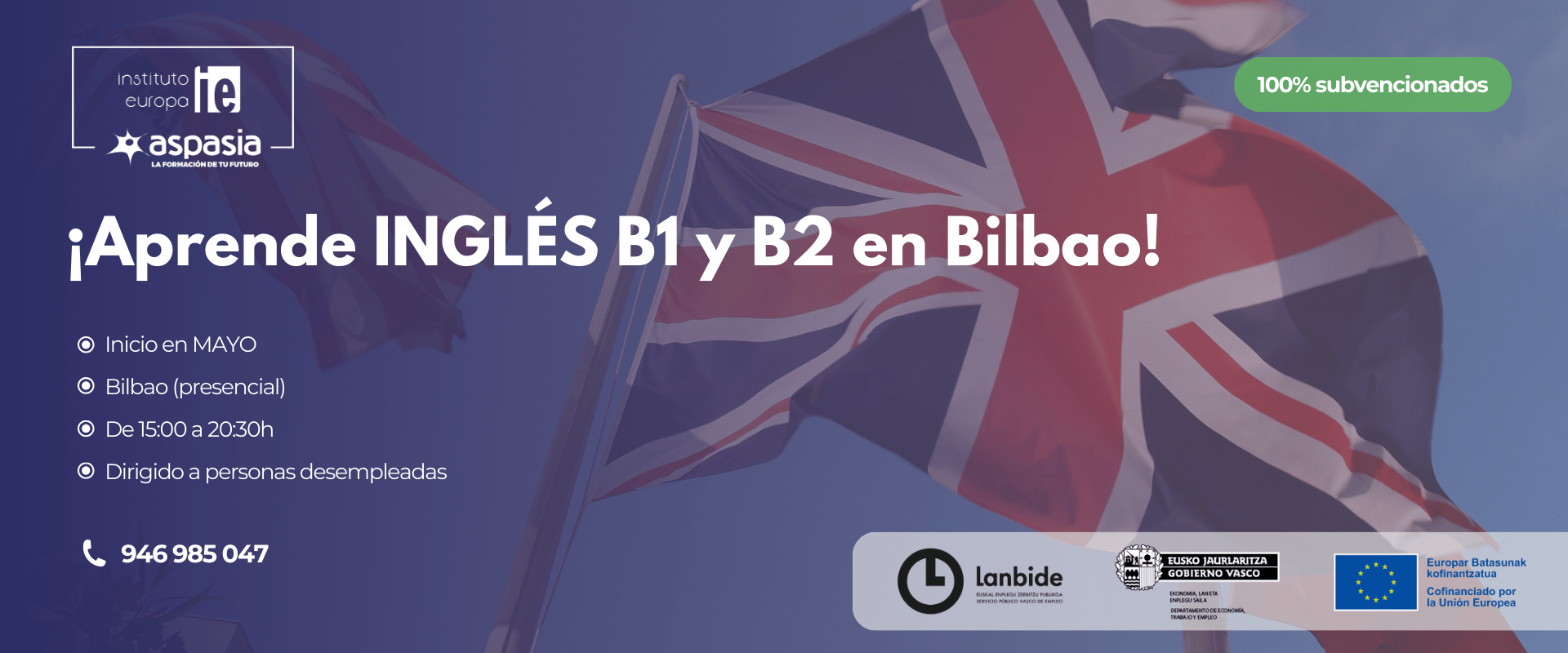 INGLÉS B1 y B2 (Bilbao) - Desempleados/as