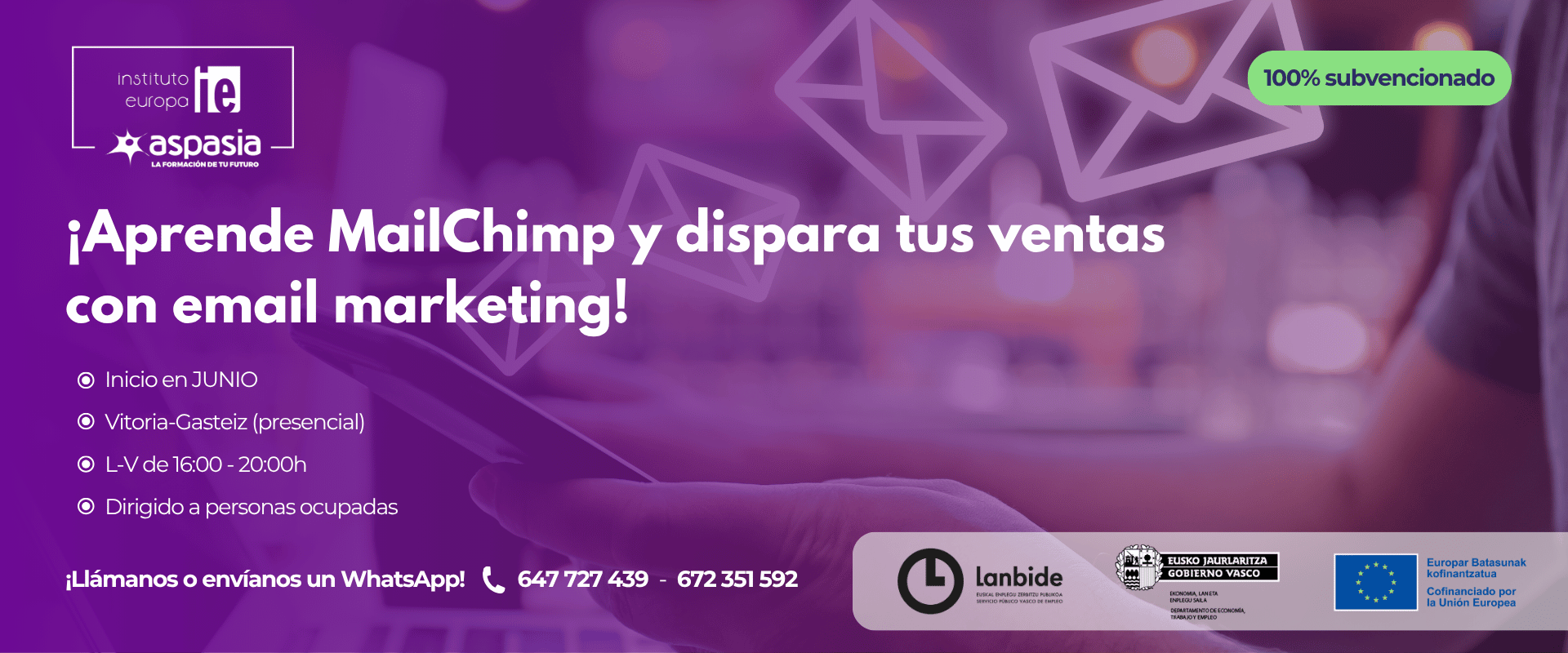 MAIL CHIMP (Vitoria-Gasteiz) - Ocupados/as