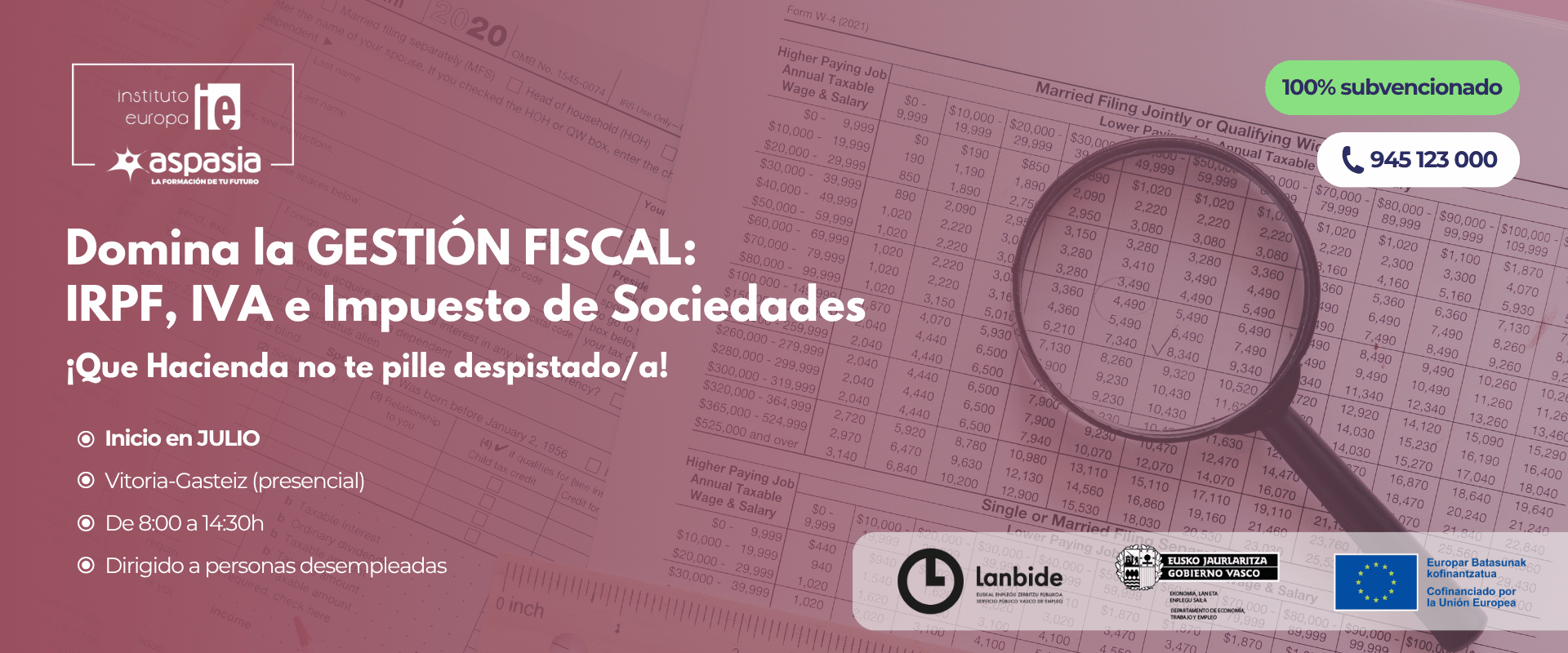 GESTIÓN FISCAL (Vitoria-Gasteiz) - Desempleados/as