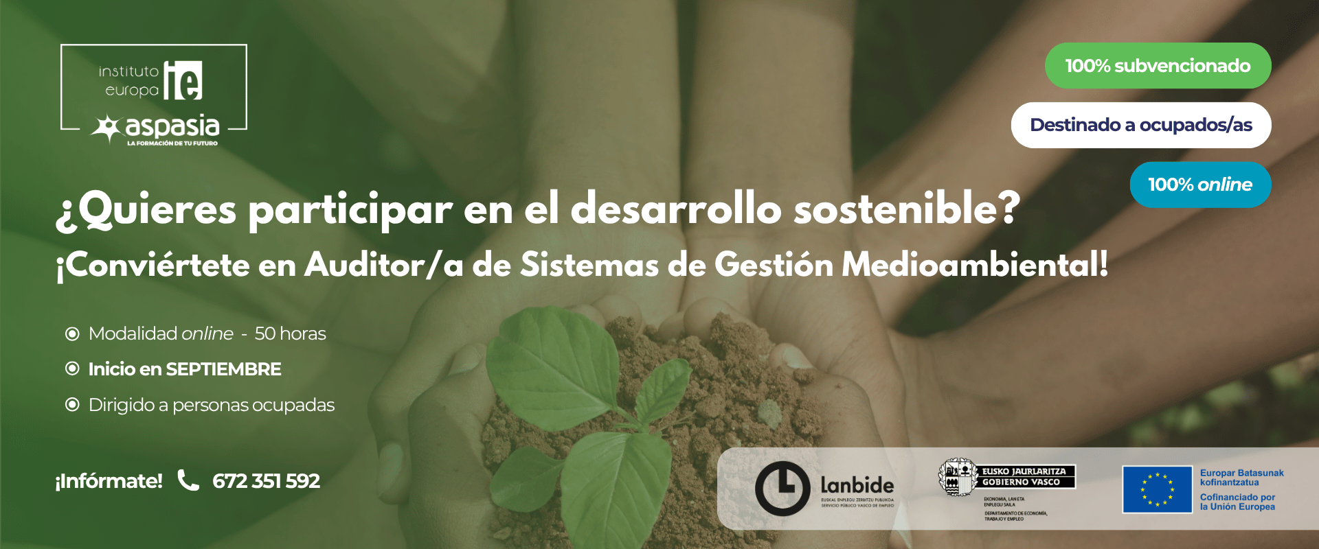 AUDITOR DE SISTEMAS DE GESTION MEDIOAMBIENTAL - Ocupados/as