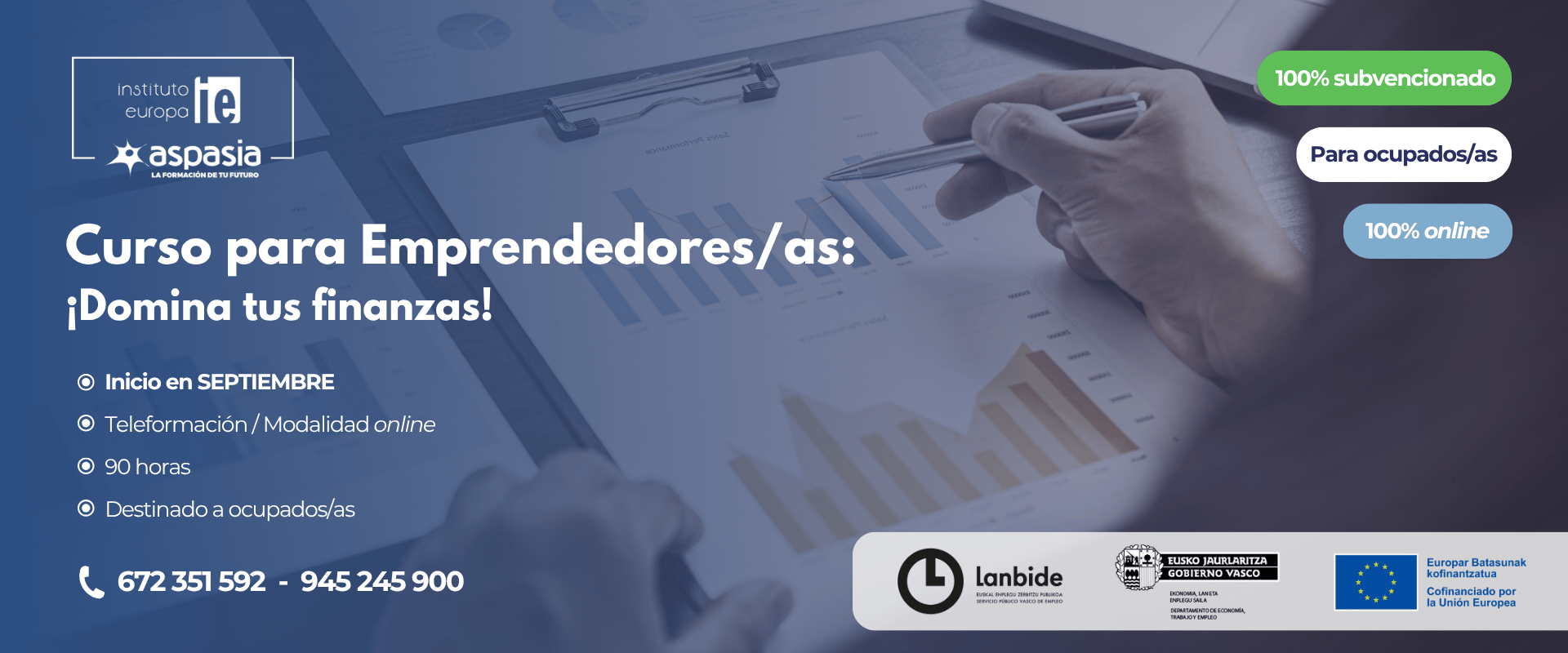 EMPRENDEDORES: CONTABILIDAD Y FINANZAS - Ocupados/as