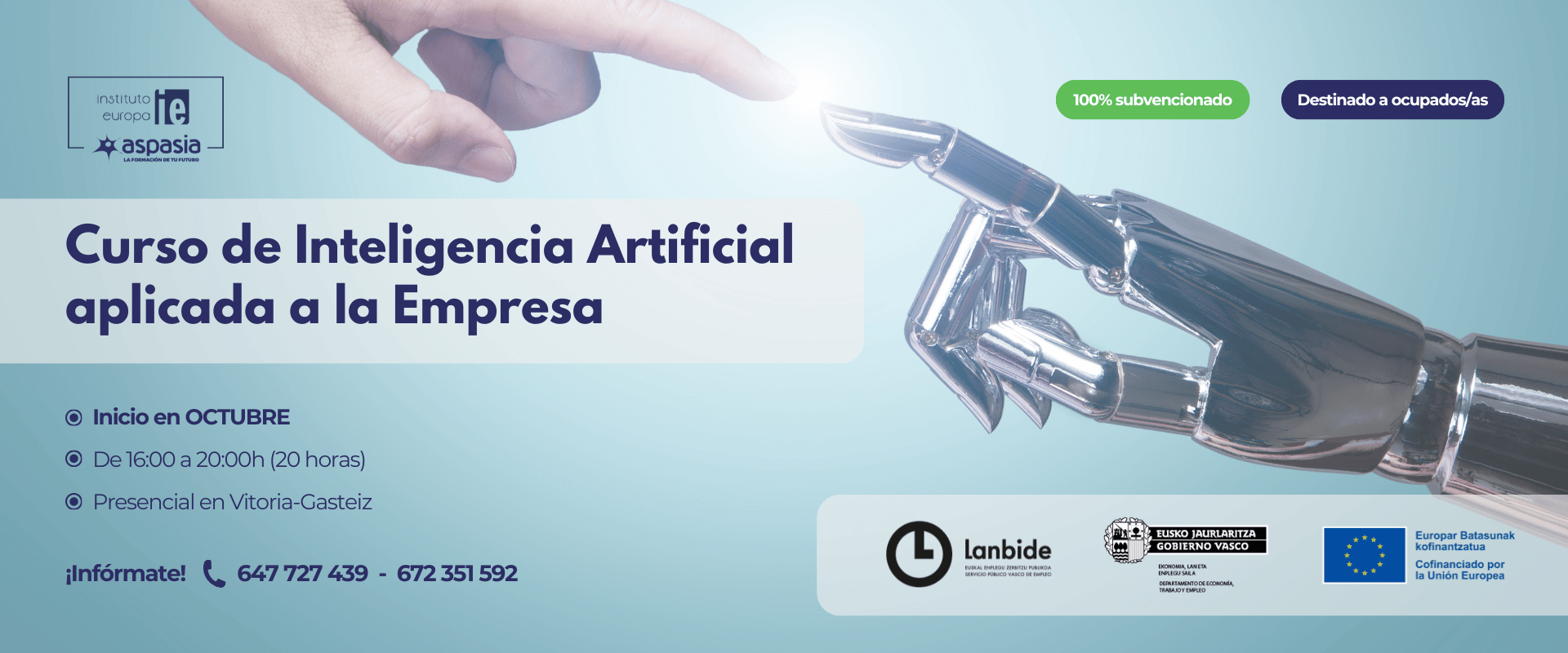 INTELIGENCIA ARTIFICIAL APLICADA A LA EMPRESA (Vitoria-Gasteiz) - Ocupados/as