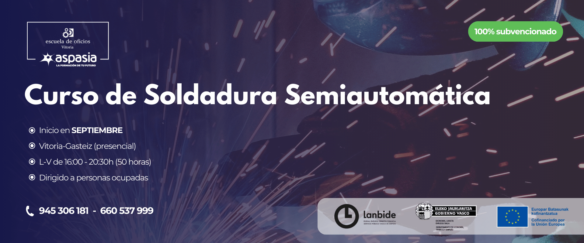 SOLDADURA SEMIAUTOMÁTICA (Vitoria-Gasteiz) - Ocupados/as
