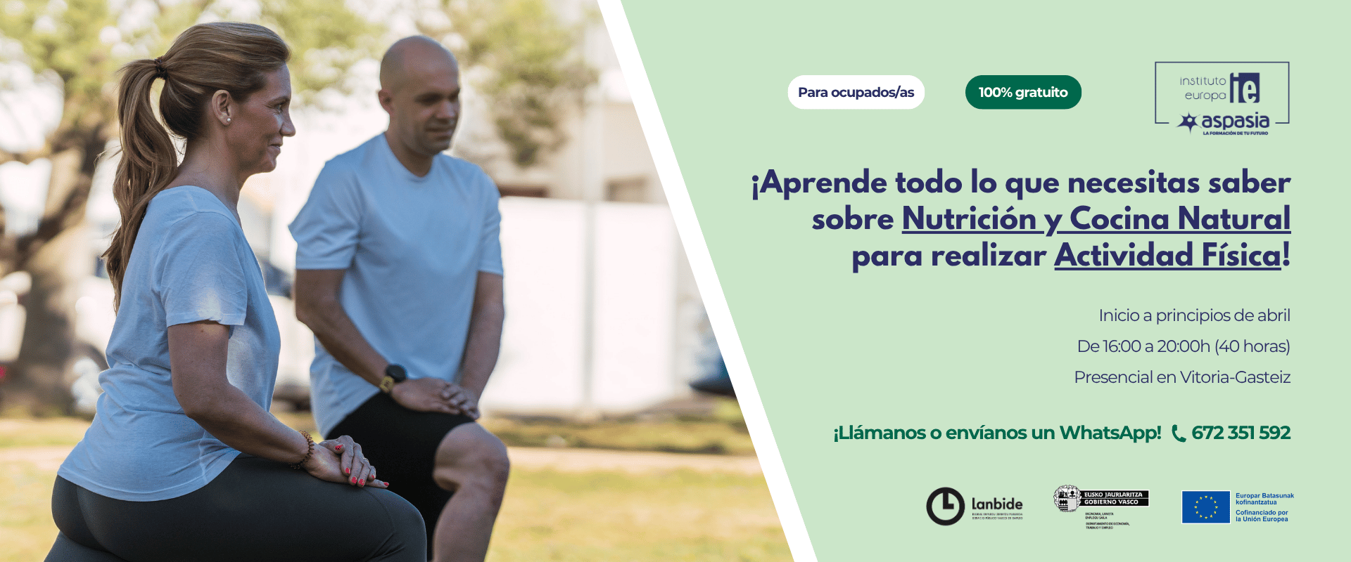 NUTRICIÓN Y COCINA NATURAL PARA REALIZAR ACTIVIDAD FÍSICA