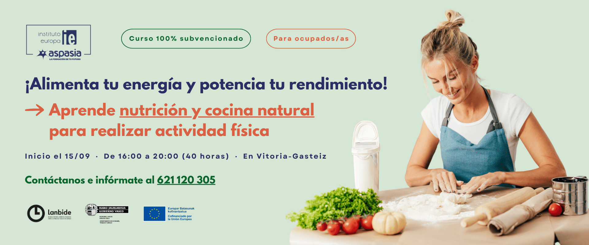 NUTRICIÓN Y COCINA NATURAL PARA REALIZAR ACTIVIDAD FÍSICA